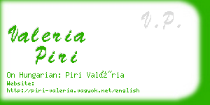 valeria piri business card